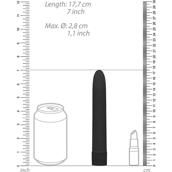 Vibrador biodegradable 17 cm negro (3)
