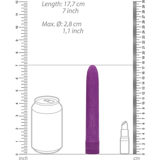 17cm vibrador - biodegradable - morado (3)