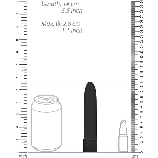 Vibrador biodegradable 14 cm negro (3)