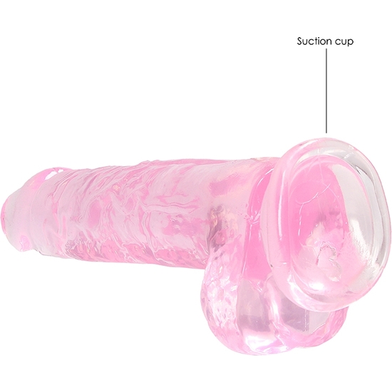 Pene realistico con testiculos 20 cm - rosa (5)