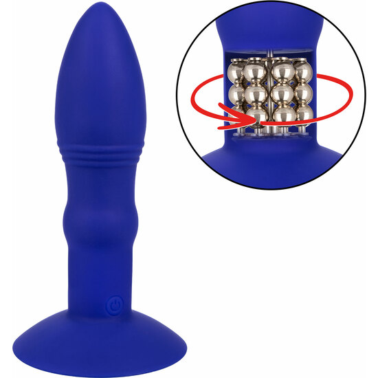Rimming probe plug anal con pulsera control remoto azul (5)