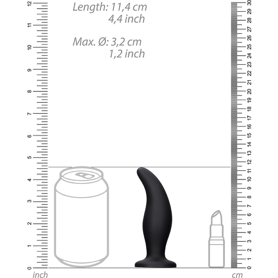 Plug anal curve - negro (3)