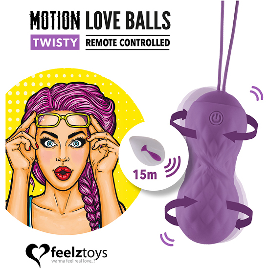 Feelztoys - bolas de amor con movimiento a control remoto twisty (1)