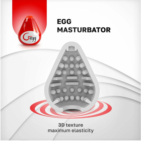 G-egg masturbator - rojo (5)