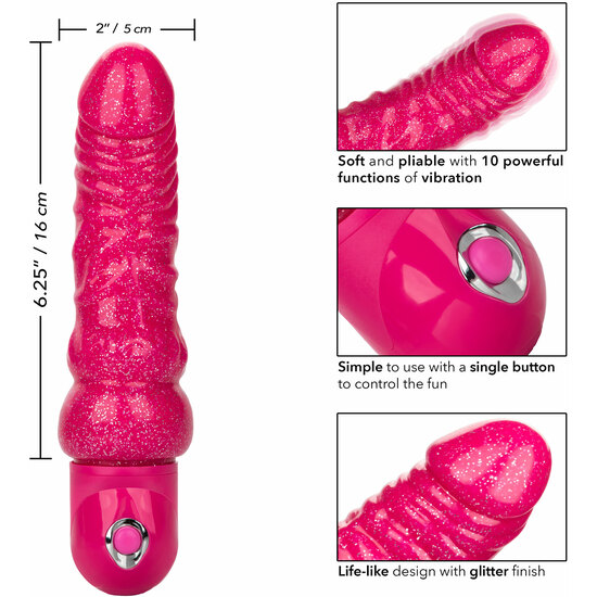Lady boner vibrador flexible - rosa (7)
