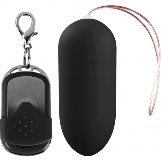 Huevo vibrador 10 velocidades control remoto negro grande