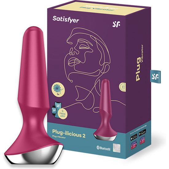 Satisfyer plug anal ilicious 2 rojo con app (1)