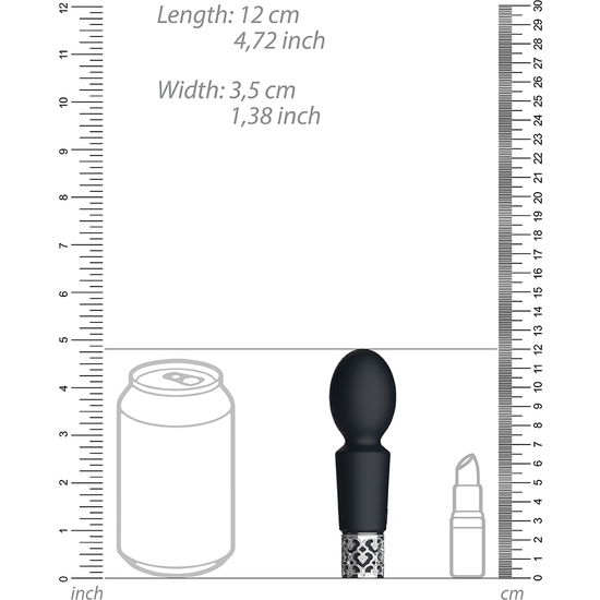 Brilliant - bala de silicona recargable - negro (2)