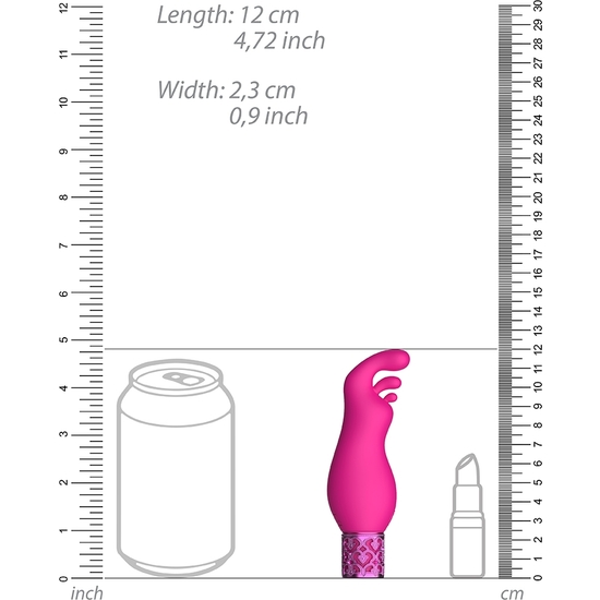 Exquisite bala recargable de silicona rosa (2)