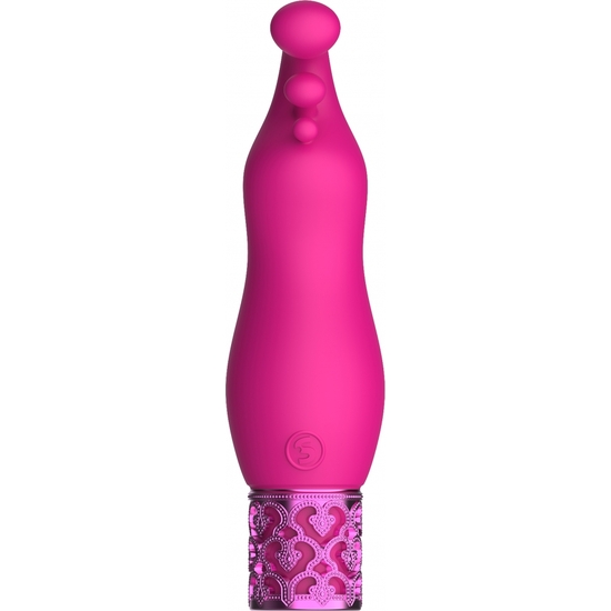 Exquisite bala recargable de silicona rosa (4)