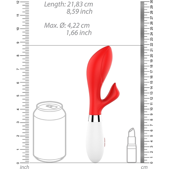 Achelois - ultra soft silicone - 10 speeds - rojo (5)
