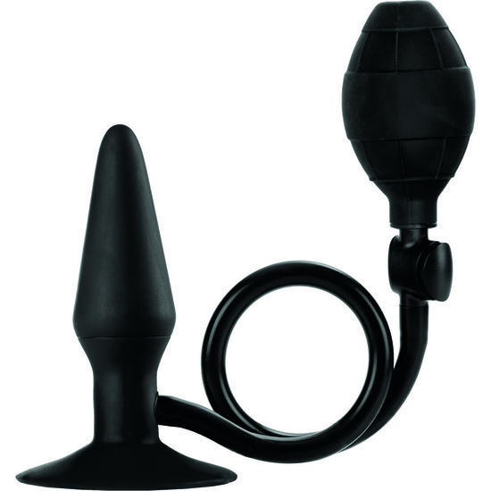 Booty pumper plug hinchable pequeño negro