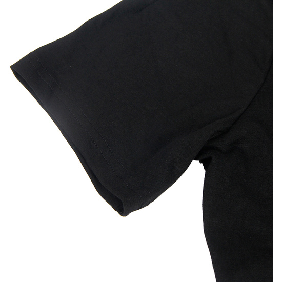 Body de color sólido negro de manga corta de una pieza con entrepierna abierta (4)