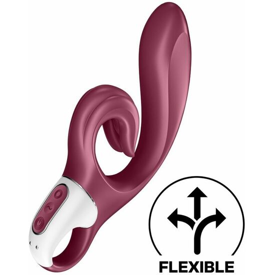 Satisfyer love me conejito vibrador flexible - rojo (1)