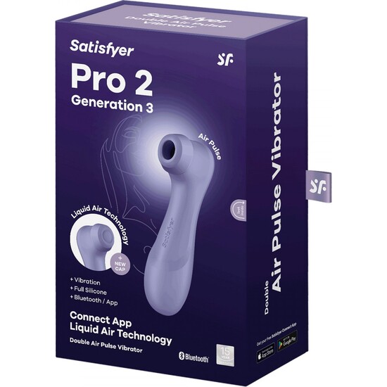 Satisfyer pro 2 generación 3 - vibrador air pulse con app - violeta (2)