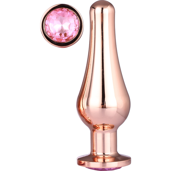 Gleaming love rose gold pleasure plug l