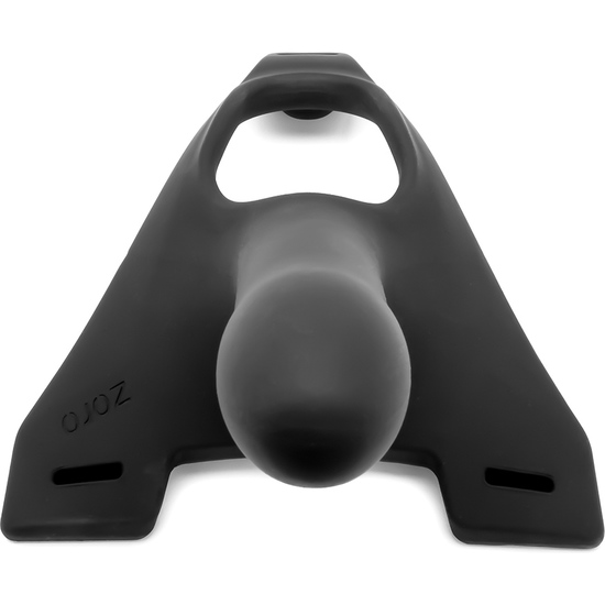 Zoro pene silicona 14 cm con arnés negro (3)
