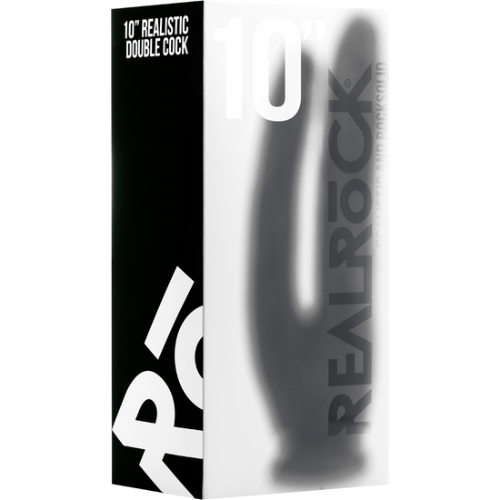 Realrock consolador realista doble 25,5 cm negro (2)