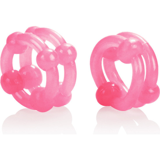 Island rings anillos dobles rosa (1)