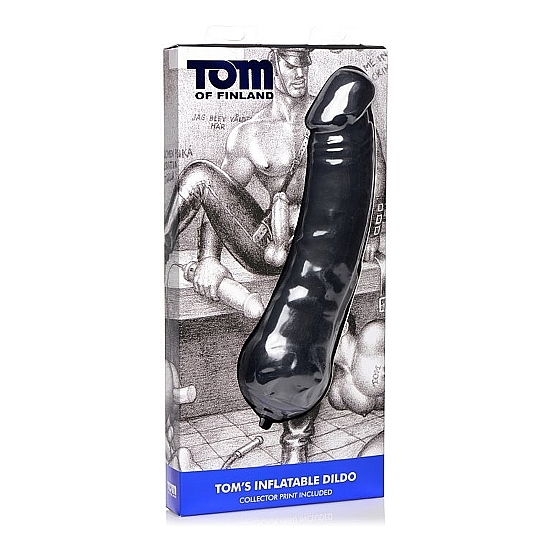 Tom of finland toms pene inflable de silicona - negro (2)