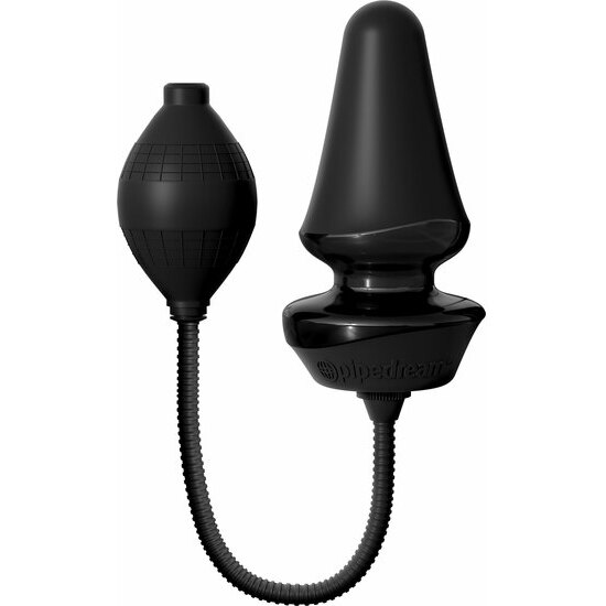 PLUG INFLABLE DE SILICONA - NEGRO