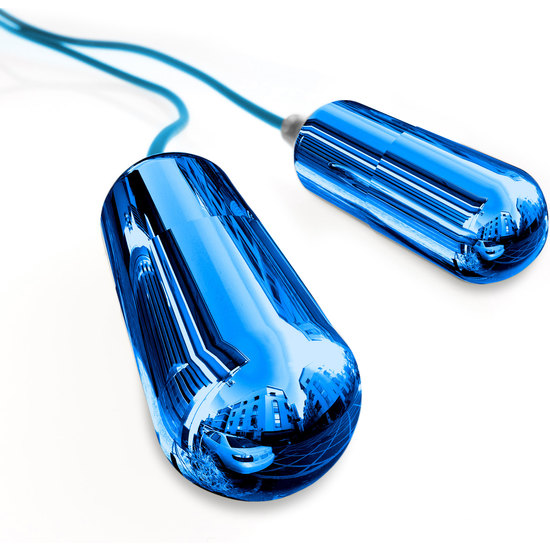 Funda para el pene dual con vibración - azul (3)
