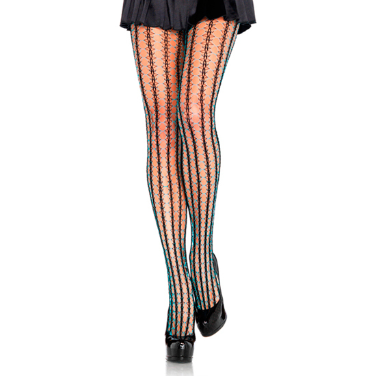 Leg avenue panties de red contraste negro-azul neon