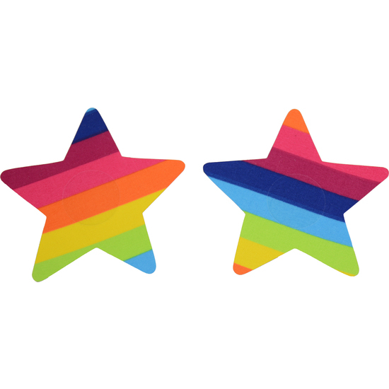 Caramel nuit - pezoneras rainbow star multicolor