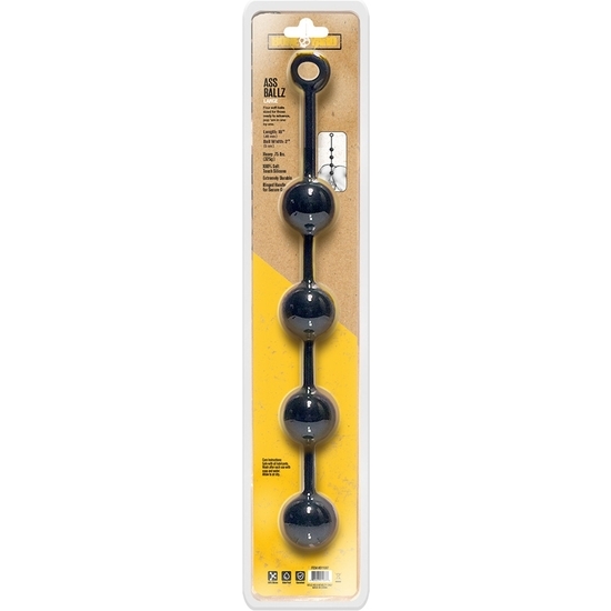 Bolas anales ballz - clamshell - negro - l (1)