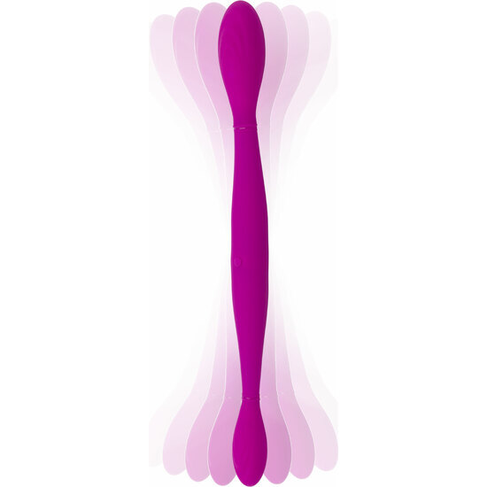 Infinity dildo doble con vibración - rosa